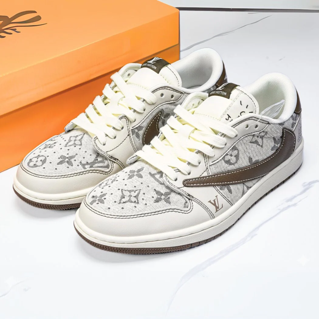 Vintage LV Jordan 1 - Image 7